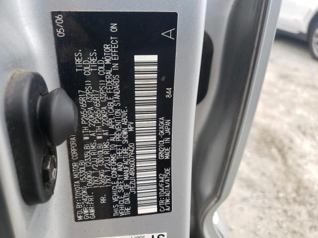 Photo 10 from auction – 2006 TOYOTA 4RUNNER SR with VIN JTEZU14RX60079420