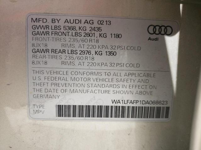 Photo 10 from auction – 2013 AUDI Q5 PREMIUM with VIN WA1LFAFP1DA066623