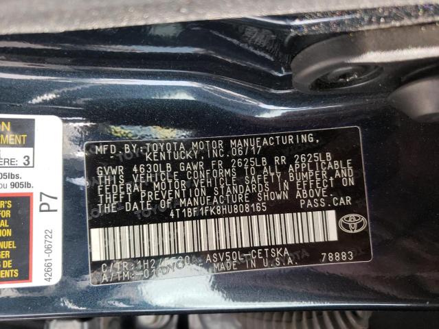 Photo 10 from auction – 2017 TOYOTA CAMRY LE with VIN 4T1BF1FK8HU808165