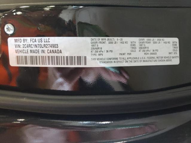 Photo 10 from auction – 2020 CHRYSLER PACIFICA H with VIN 2C4RC1N70LR274903
