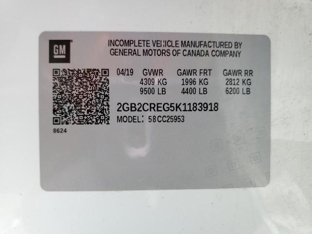 Photo 10 from auction – 2019 CHEVROLET SILVERADO with VIN 2GB2CREG5K1183918