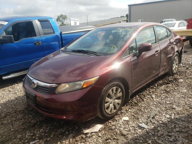 Photo 2 from auction – 2012 HONDA CIVIC LX with VIN 19XFB2F50CE065705