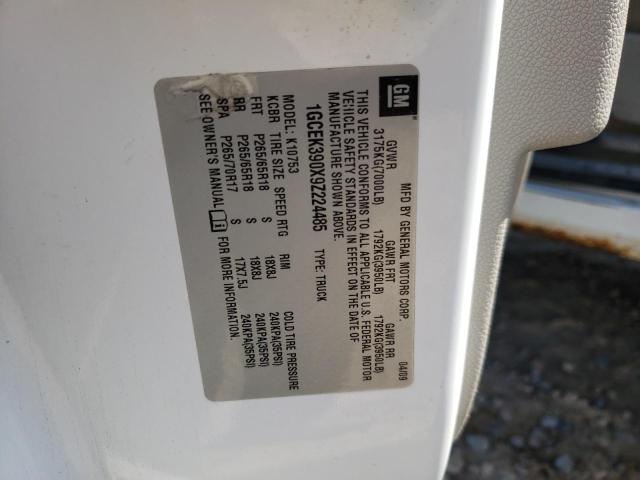 Photo 10 from auction – 2009 CHEVROLET SILVERADO with VIN 1GCEK390X9Z224485