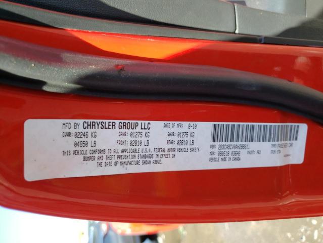 Photo 10 from auction – 2010 DODGE CHARGER RA with VIN 2B3CA9CV0AH288011