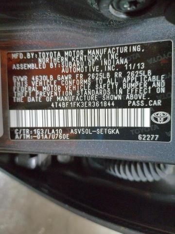 Photo 10 from auction – 2014 TOYOTA CAMRY L with VIN 4T4BF1FK3ER361844