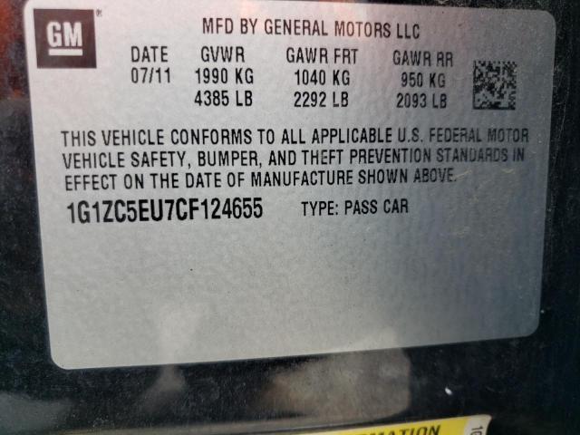 Photo 10 from auction – 2012 CHEVROLET MALIBU 1LT with VIN 1G1ZC5EU7CF124655