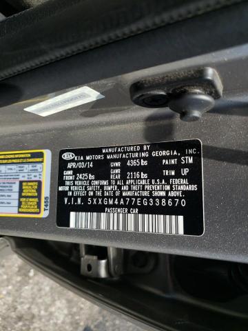 Photo 10 from auction – 2014 KIA OPTIMA LX with VIN 5XXGM4A77EG338670