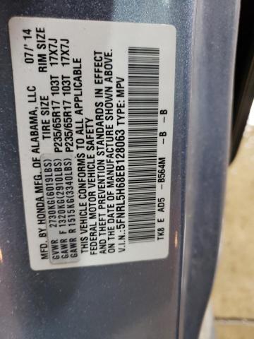 Photo 10 from auction – 2014 HONDA ODYSSEY EX with VIN 5FNRL5H68EB128063