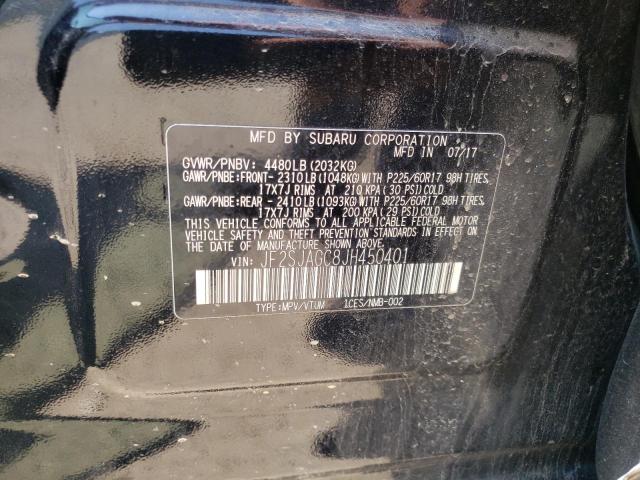 Photo 10 from auction – 2018 SUBARU FORESTER 2 with VIN JF2SJAGC8JH450401