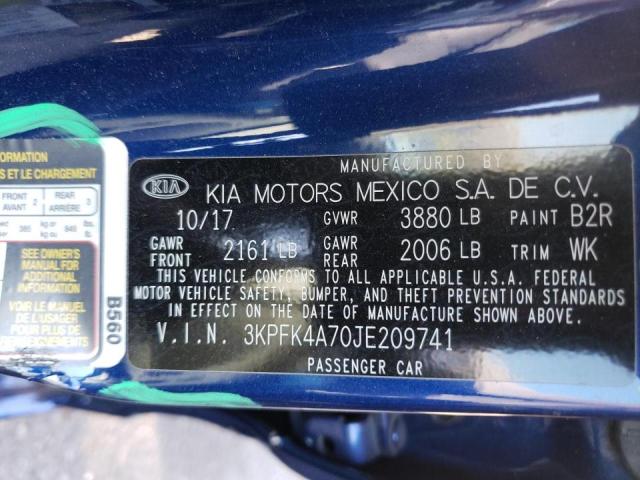 Photo 10 from auction – 2018 KIA FORTE LX with VIN 3KPFK4A70JE209741
