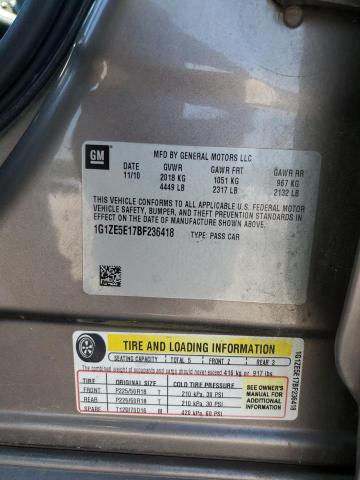 Photo 10 from auction – 2011 CHEVROLET MALIBU LTZ with VIN 1G1ZE5E17BF236418