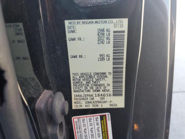 Photo 10 from auction – 2010 NISSAN ALTIMA S with VIN 1N4AL2EPXAC184656