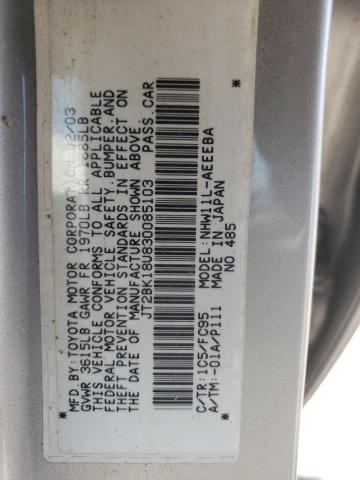 Photo 10 from auction – 2003 TOYOTA PRIUS with VIN JT2BK18U830085103