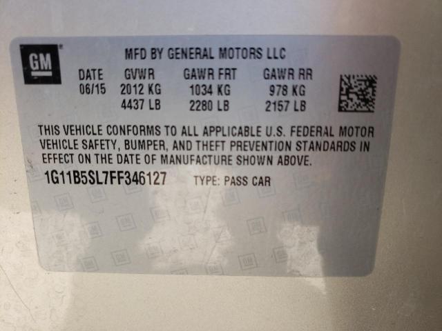 Photo 10 from auction – 2015 CHEVROLET MALIBU LS with VIN 1G11B5SL7FF346127