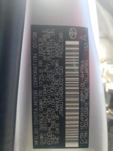Photo 10 from auction – 2008 TOYOTA SCION XD with VIN JTKKU10428J021520