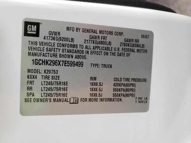 Photo 10 from auction – 2007 CHEVROLET SILVERADO with VIN 1GCHK296X7E599499