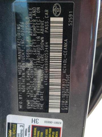 Photo 10 from auction – 2009 TOYOTA CAMRY BASE with VIN 4T4BE46K69R053464