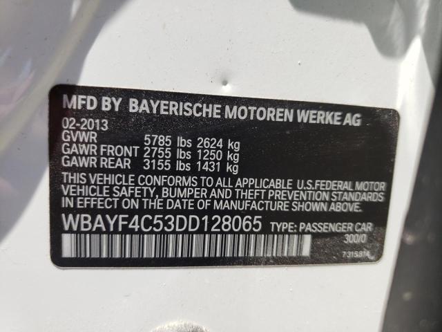 Photo 10 from auction – 2013 BMW 740 LXI with VIN WBAYF4C53DD128065