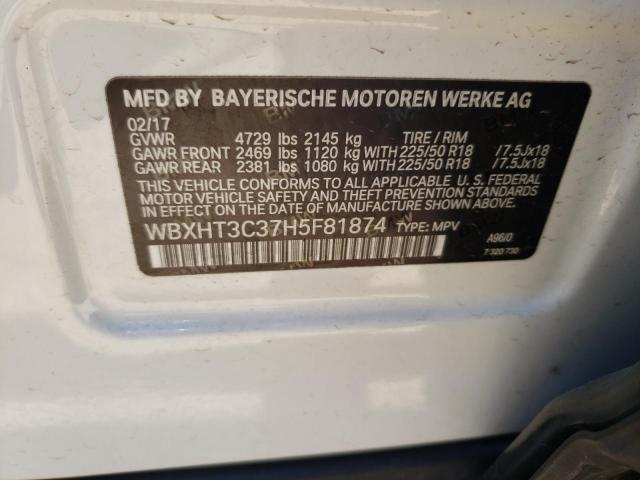 Photo 10 from auction – 2017 BMW X1 XDRIVE2 with VIN WBXHT3C37H5F81874