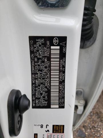 Photo 10 from auction – 2010 TOYOTA PRIUS with VIN JTDKN3DU8A0127783