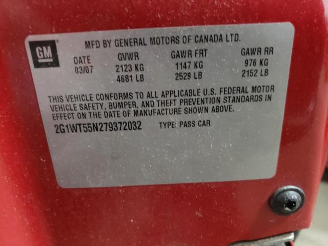 Photo 10 from auction – 2007 CHEVROLET IMPALA LT with VIN 2G1WT55N279372032