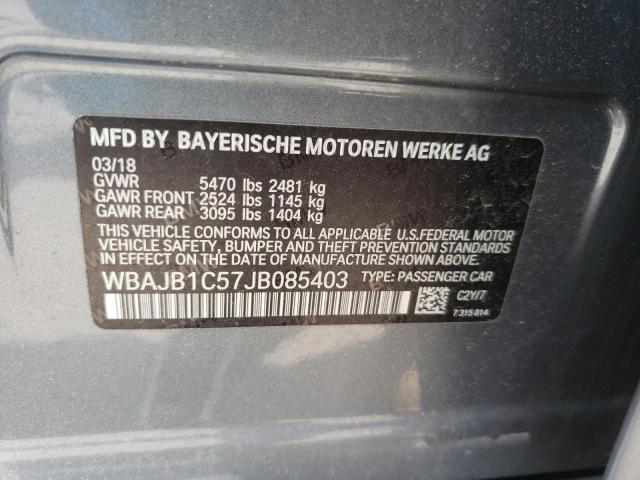 Photo 10 from auction – 2018 BMW 530XE with VIN WBAJB1C57JB085403