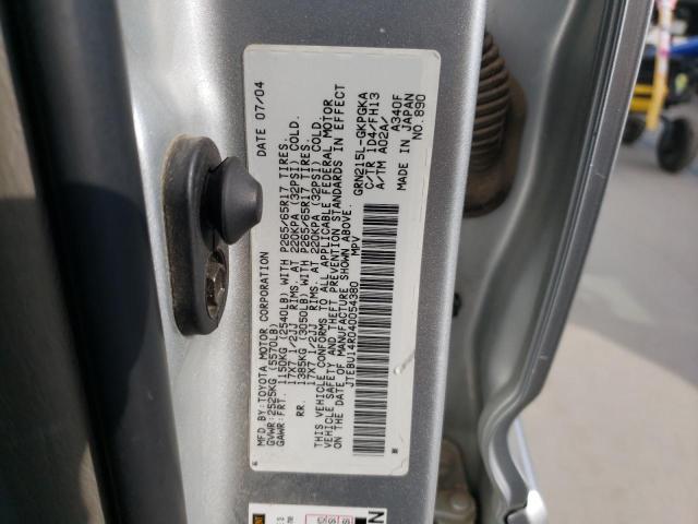 Photo 10 from auction – 2004 TOYOTA 4RUNNER SR with VIN JTEBU14R040054380
