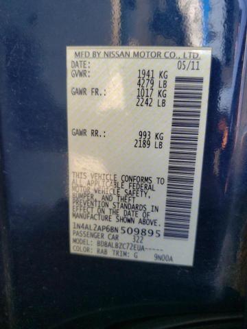 Photo 10 from auction – 2011 NISSAN ALTIMA BAS with VIN 1N4AL2AP6BN509895