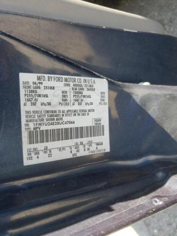 Photo 10 from auction – 1999 FORD EXPLORER with VIN 1FMYU24E3XUC47066