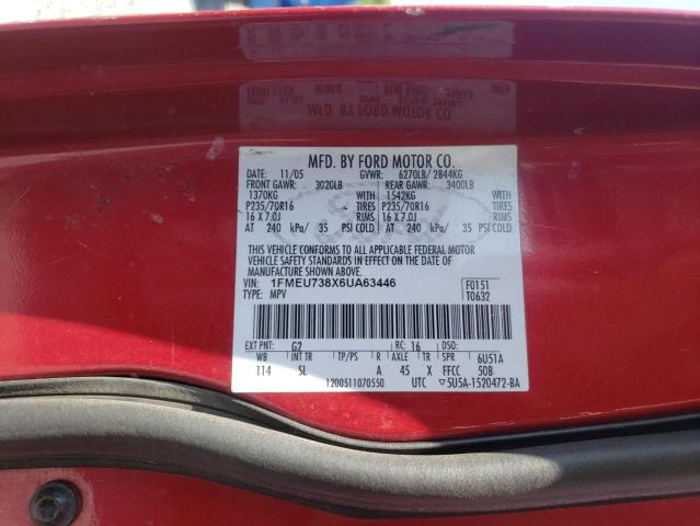 Photo 10 from auction – 2006 FORD EXPLORER X with VIN 1FMEU738X6UA63446