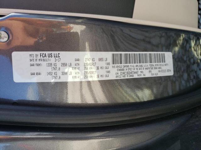 Photo 10 from auction – 2017 CHRYSLER PACIFICA T with VIN 2C4RC1BG5HR734407