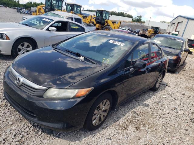 Photo 2 from auction – 2012 HONDA CIVIC LX with VIN 19XFB2F52CE067584