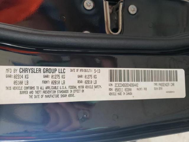 Photo 10 from auction – 2013 DODGE CHARGER SE with VIN 2C3CDXBG9DH696402