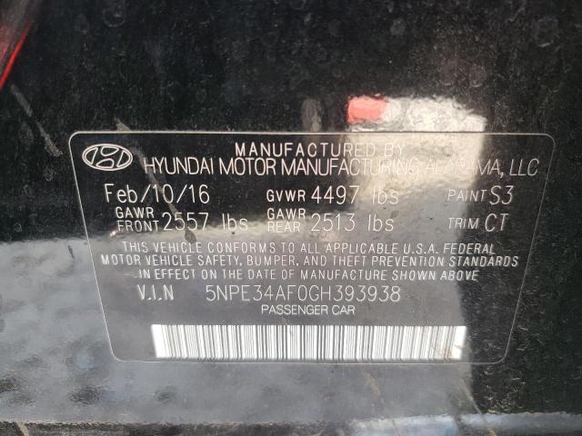 Photo 10 from auction – 2016 HYUNDAI SONATA SPO with VIN 5NPE34AF0GH393938