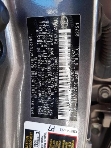Photo 10 from auction – 2016 TOYOTA CAMRY LE with VIN 4T1BF1FK2GU556007