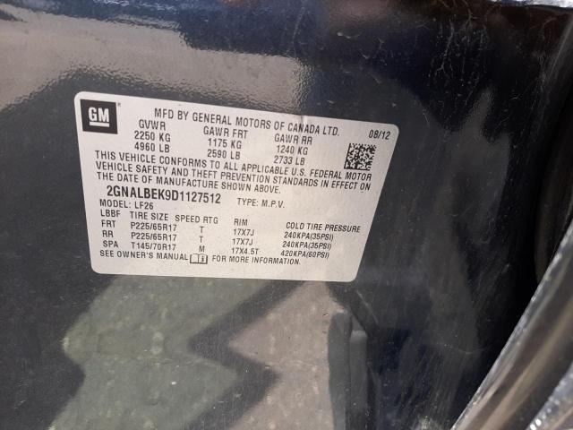 Photo 10 from auction – 2013 CHEVROLET EQUINOX LS with VIN 2GNALBEK9D1127512