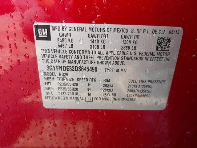 Photo 10 from auction – 2013 CADILLAC SRX PERFOR with VIN 3GYFNDE32DS645490