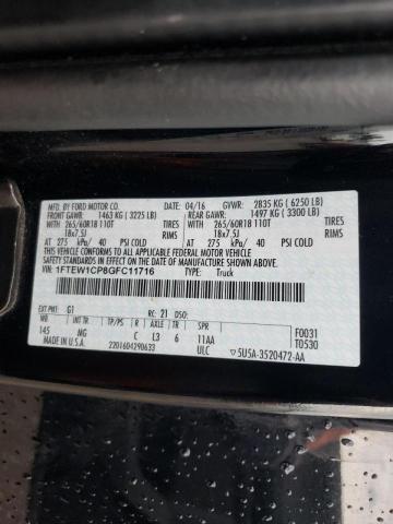 Photo 10 from auction – 2016 FORD F150 2WD with VIN 1FTEW1CP8GFC11716