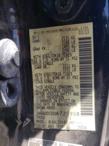 Photo 10 from auction – 2013 NISSAN FRONTIER S with VIN 1N6AD0CU1DN725958