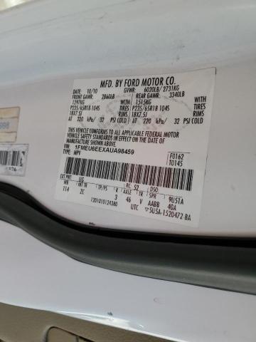 Photo 10 from auction – 2010 FORD EXPLORER E with VIN 1FMEU6EEXAUA98459