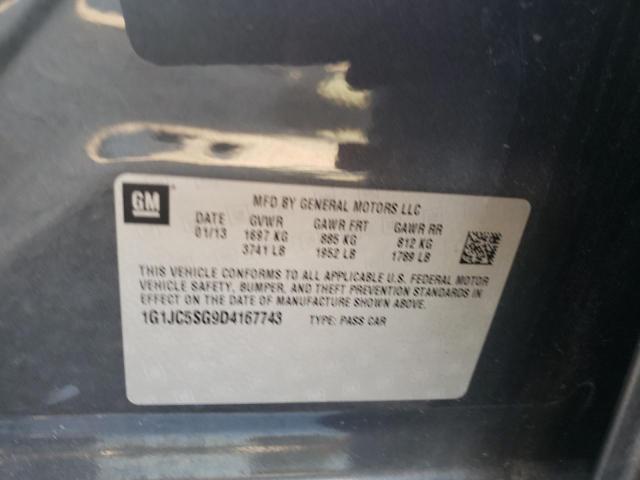 Photo 10 from auction – 2013 CHEVROLET SONIC LT with VIN 1G1JC5SG9D4167743