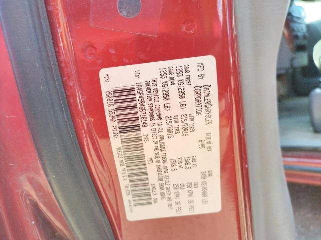 Photo 10 from auction – 2006 CHRYSLER TOWN & COU with VIN 1A4GP45R46B718148