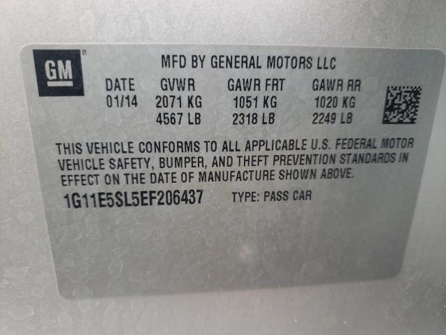 Photo 10 from auction – 2014 CHEVROLET MALIBU 2LT with VIN 1G11E5SL5EF206437