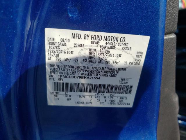 صورة رقم 10 من المزاد - 2011 FORD ESCAPE XLT مع VIN 1FMCU0D79BKA21554