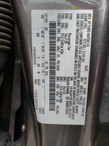 Photo 10 from auction – 2014 FORD FOCUS SE with VIN 1FADP3F28EL421533