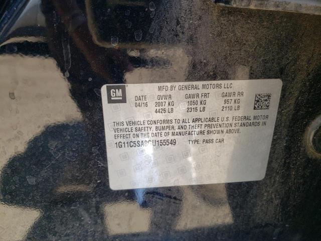 Photo 10 from auction – 2016 CHEVROLET MALIBU LIM with VIN 1G11C5SA8GU155549