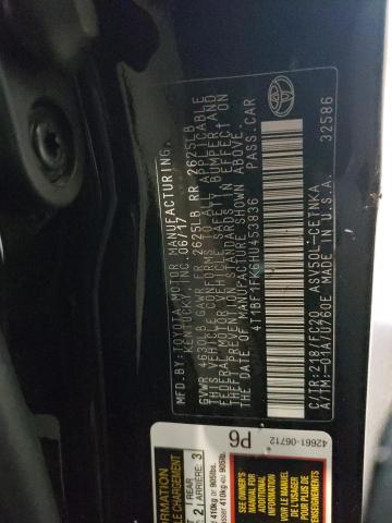 Photo 10 from auction – 2017 TOYOTA CAMRY LE with VIN 4T1BF1FK6HU453836
