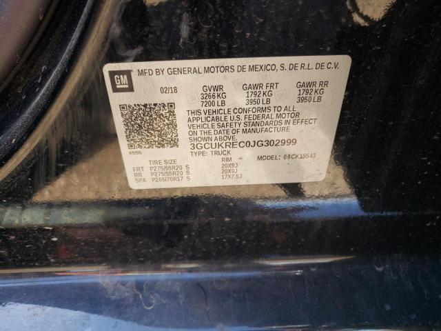 Photo 10 from auction – 2018 CHEVROLET SILVERADO with VIN 3GCUKREC0JG302999