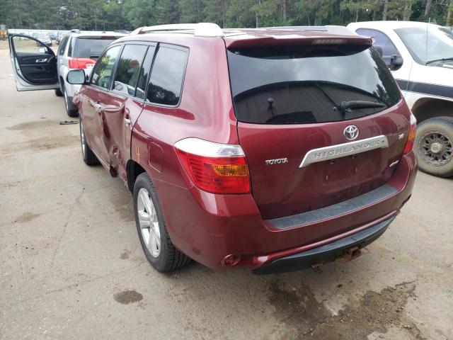 Photo 3 from auction – 2008 TOYOTA HIGHLANDER with VIN JTEES42A782063976