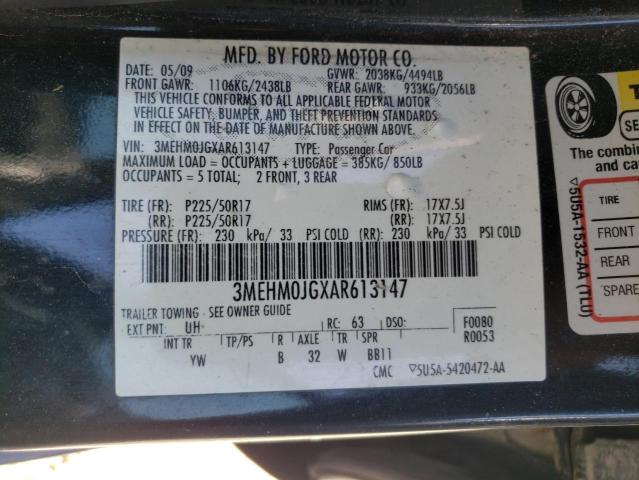 Photo 10 from auction – 2010 MERCURY MILAN PREM with VIN 3MEHM0JGXAR613147